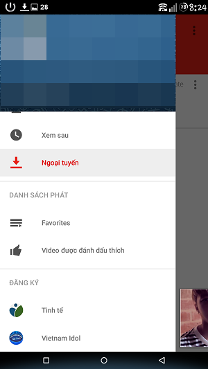 Hướng dẫn cách tải video từ Youtube về điện thoại Android.