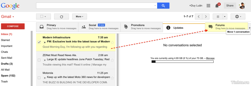 Một số thủ thuật sử dụng Gmail hữu ích cho dân văn phòng.