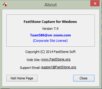 Phần mềm quay phim màn hình FastStone Capture 7.9