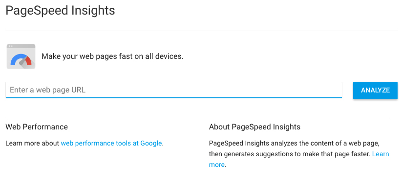 Kiểm tra tốc độ web bằng  Google PageSpeed ​​Insights